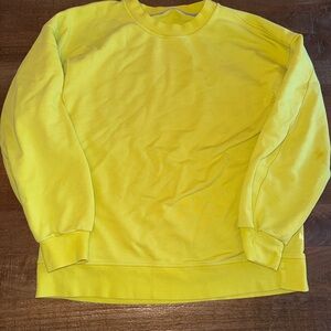 lululemon athletica Crewneck Sweatshirt in Bright Yellow